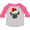 thumbnail image 3 of Inktastic Christmas Pug Dog Santa Boys or Girls Toddler T-Shirt, 3 of 5