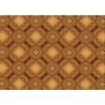 thumbnail image 1 of Ahgly Company Indoor Rectangle Patterned Neon Orange Area Rugs, 6' x 9', 1 of 6