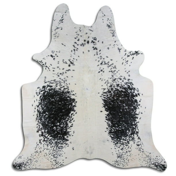 39CP 7.5 Ft X 6.5 Ft Hair On Leather Cowhide From Brazil Skin Rug