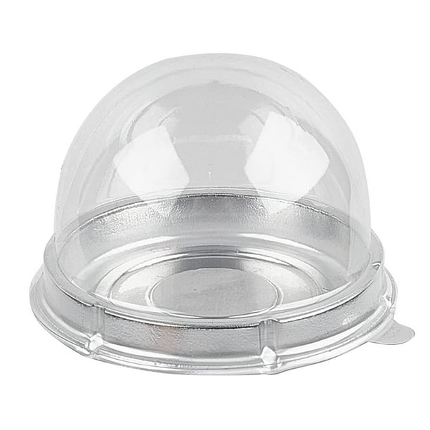 Mini Cake Containers Round Desserts Cupcake Box with Clear Dome Lids