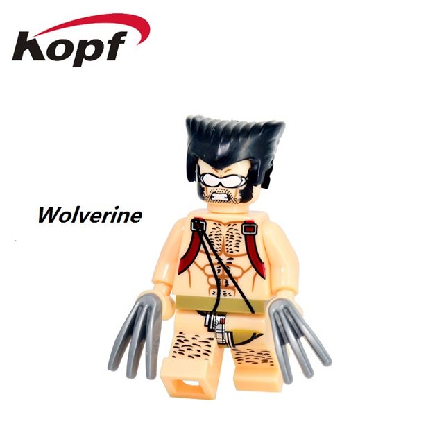 Vengadores Marvel Deadpool Domino Compatible con Minifigures bloques de construcción juguetes para niños