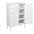 thumbnail image 4 of Prepac Milo Mid-Century Modern 5-Drawer Chest with Door, 4 of 9