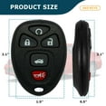 thumbnail image 6 of AKS KEYS New Replacement for Chevrolet Remote Control Shell 5 Buttons That Use FCC OUC60221 (2 Pack), 6 of 6
