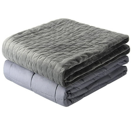 LIVINGbasics Weighted Blankets with supper soft cover,15lbs, 48x72