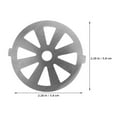 thumbnail image 2 of OULII 2Pcs Stainless Steel Meat Grinder Plate Set with Cutting Blades for Versatile Meat Grinding, 2 of 8