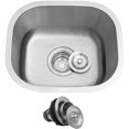 thumbnail image 1 of Undermount Kitchen Sink - Stainless Steel Single Bowl Kitchen Sink  Large and Deep Round Corner Undermount Sink with Drain Assembly, 1 of 1
