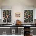 thumbnail image 2 of Vintage Colorful Mushroom Plants Tier Kitchen Curtains for Bathroom Living Rod Pocket Window Drapes 28"x36" 2 Panels Window Treatment Tiers, 2 of 4