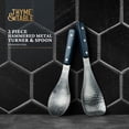 thumbnail image 3 of Thyme & Table 2-Piece Hammered Metal Turner & Spoon Utensil Set, 3 of 6
