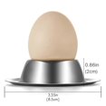 thumbnail image 4 of Egg Cup Holder Set of 2 Pack,Stainless Steel Egg Cups Plates Tableware Holder for Hard Soft Boiled E, 4 of 5