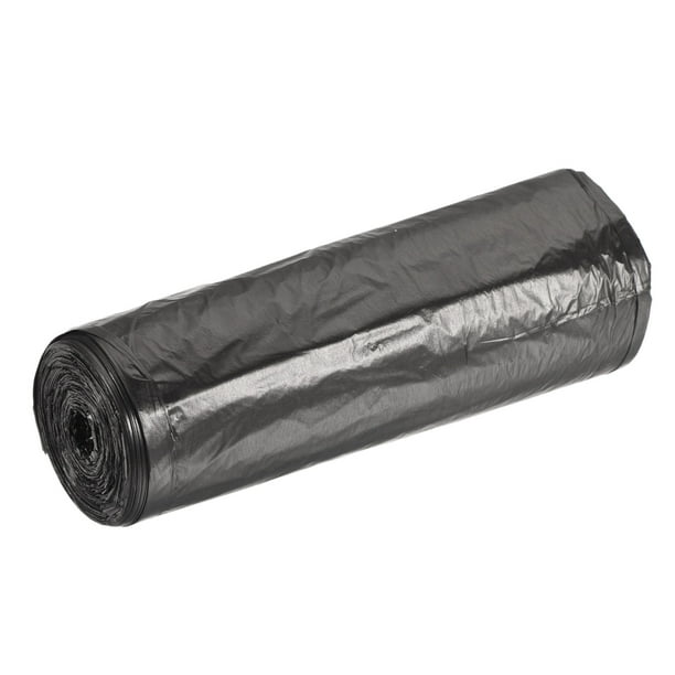Bolsas de basura pequeñas Uxcell de 2-4 galones, forros de cesto de basura negros, 20 cuentas / rollo