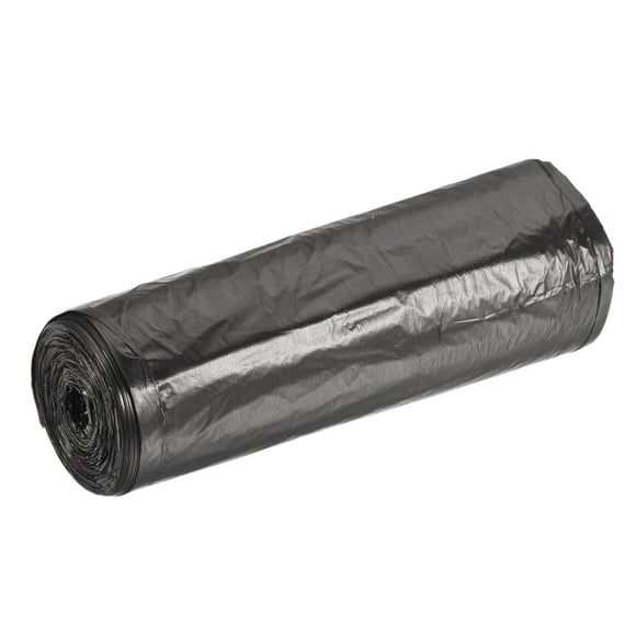 Bolsas de basura pequeñas Uxcell de 2-4 galones, forros de cesto de basura negros, 20 cuentas / rollo