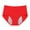 Red, variant on APEXFWDT Menstrual Period Underwear for Women M-7XL, Mid Waist Cotton Postpartum Ladies Panties Briefs Girls Period Underwear