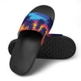 thumbnail image 4 of GZHJMY Stylish Slides for Women Men, Evening on The Beach with Palm Trees Soft Flexible Slip-on Sandals Slippers, 4 of 7
