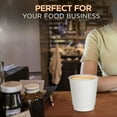 thumbnail image 4 of Diska NuLife 8 oz Double Wall White, Disposable Glasses Double Wall Paper Coffee Cups, Hot and Cold Beverage Drinking Tea Cup for Parties, Kitchen (25 Pcs), 4 of 5