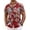 Red-leaf, variant on COOFANDY Mens Hawaiian Shirt Short Sleeve Floral Button Down Shirts Tropical Beach Summer Shirts