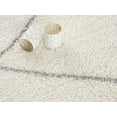 thumbnail image 3 of Rug Branch Contemporary Boho Shag White Grey Indoor Doormat Rug - 3x5, 3 of 5