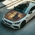 thumbnail image 3 of Uorisanigo Car Hood Cover, Waterproof Sunproof Crossed Western Horse Auto Hood Wrap Blankets Removable Automotive Exterior Accessories Elastic Emblem Car Bonnet All-Season Protection, 3 of 7