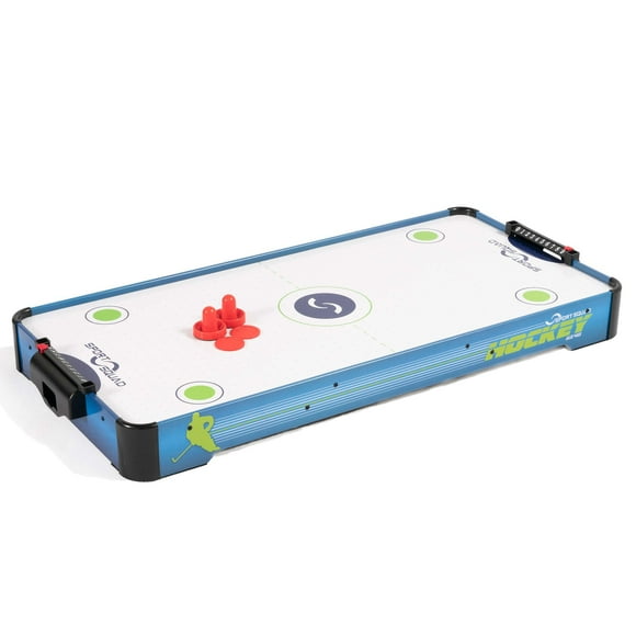 Sport Squad HX40 Table de Hockey à Air de 40 Pouces pour Enfants et Adultes - Ventilateur Électrique - Inclut 2 Poussoirs et 2 Palets de Hockey à Air - Idéal pour Jouer