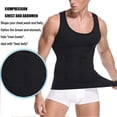 thumbnail image 4 of FITVALEN Mens Slimming Body Shaper Waist Trainer Gym Vest Abs Abdomen Slim Tank Top Compression Workout Shirt, 4 of 10