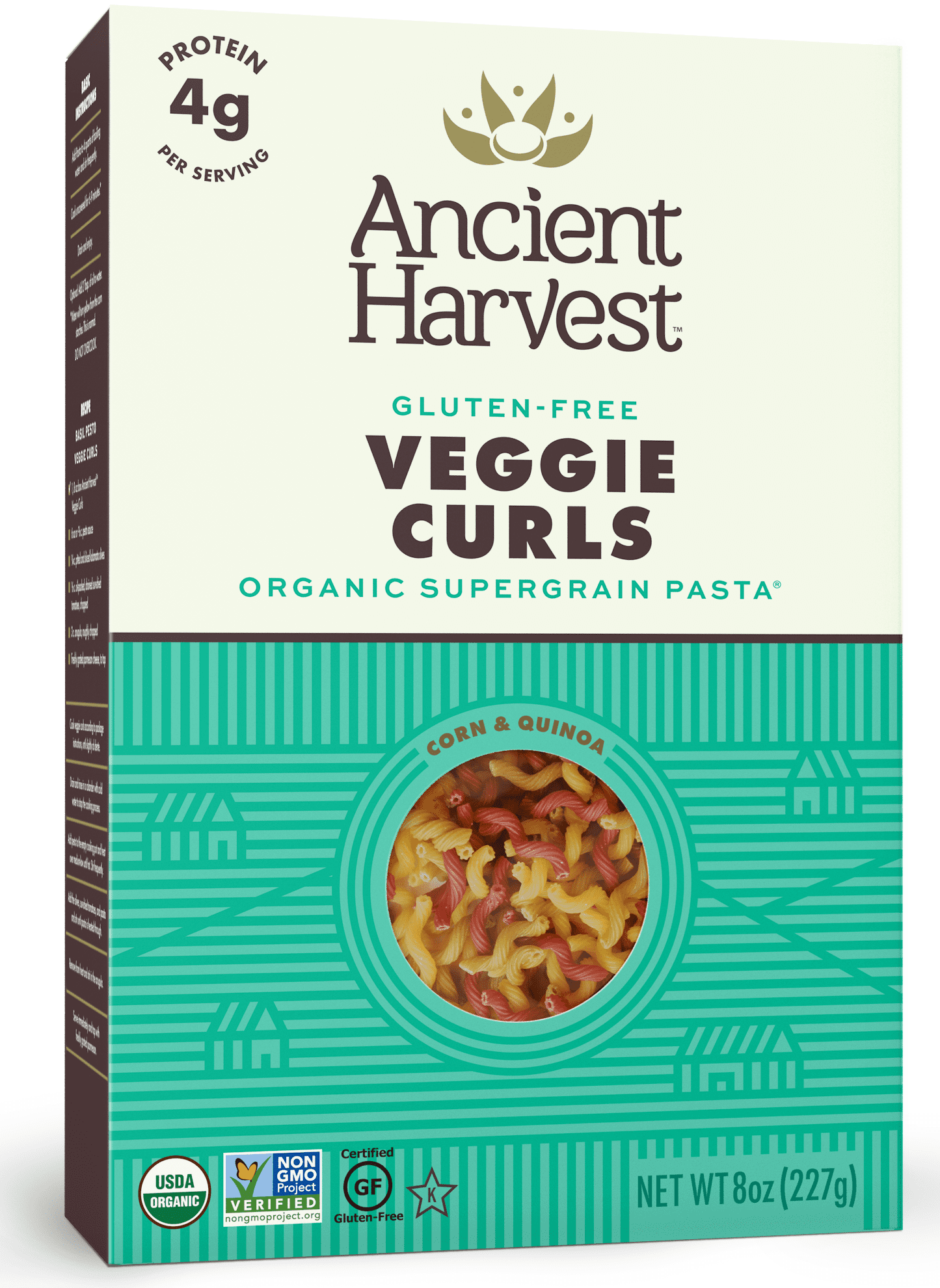 Ancient Harvest Quinoa Gluten Free Veggie Curls Pasta, 8 oz (Pack of 12) by Generic