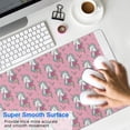thumbnail image 4 of Long Mouse Pads for Desk,Pink Cartoon Unicorn Flower Pattern Desk Mats on Top Of Desks, Desk Mouse Pad Extra Large with 3mm Non-Slip Base and Stitched Edge for Gaming,Office,Work,Home 35.4"x15.7", 4 of 6