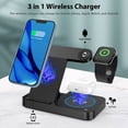 thumbnail image 2 of EEEkit Wireless Charging Station, Foldable 3 in 1 Fast Wireless Charger Fit for Samsung Galaxy, iPhone 13 12 11 Pro/Max/XR/XS/X, Apple Watch 5 4 3, AirPods 1/2/Pro, More Qi-enabled Devices, 2 of 9