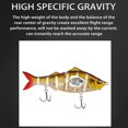 thumbnail image 4 of Naiovety Señuelo de pesca, cebo biónico, hélice de hundimiento giratoria, Swimbait articulado, Crankbait Artificial, resistente al agua, cebos de Pescar tipo 3 83 mm (10 g) Naiovety OD029048-03, 4 of 6