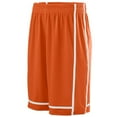 thumbnail image 3 of Augusta 1186A Youth Winning Streak Game Short - Orange & White- Small, 3 of 3