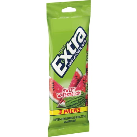 Watermelon Sugarfree Gum, multipack (3 packs total)