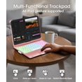 thumbnail image 4 of Funda con teclado Baisla para iPad de 11" con trackpad multitáctil y retroiluminación, 4 of 8