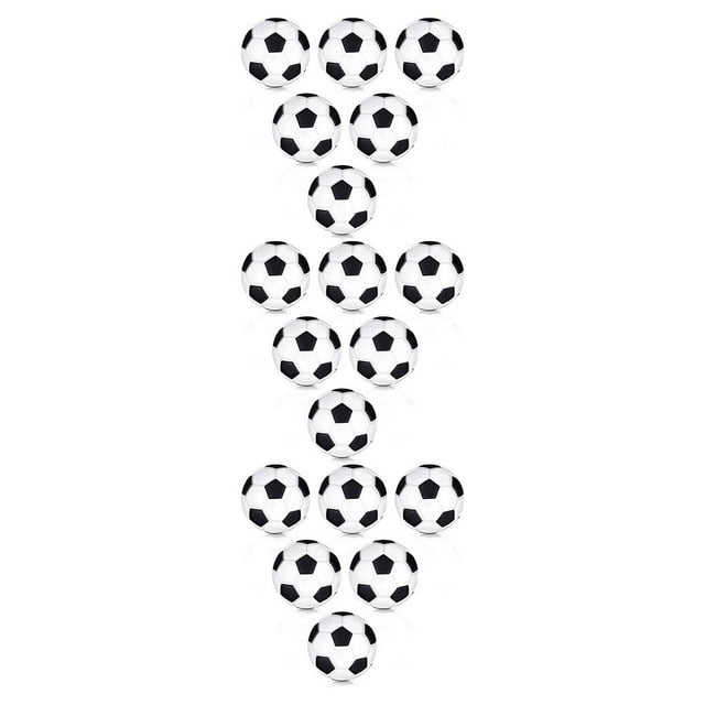 Vogacara 6 uds pelotas de fútbol de diámetro flexible 28mm Mini balones de fútbol fuerte elasticidad negro blanco escritorio juguetes niños Type1