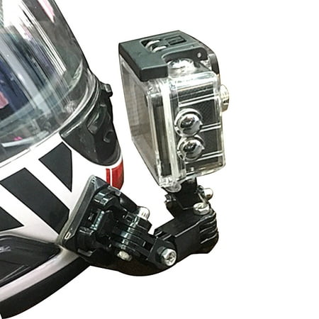Image of Helmet Camera Holder Motorcycle Helmet Chin Mount Extension Fixer Camera Holder Bracket for Xiaoyi 4K