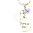 thumbnail image 3 of Hanalea Island Jewelry Co. Dream Big Silver Charm Keychain Accessories with a Message of Confidence, Courage, and Inspiration, 3 of 4