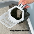 thumbnail image 4 of Small Trash Can,Cats Litter Shovel Filtering Cats Excrement Shovel Small Trash Can 3 Color Cats Litter Cleaning Tool,Stainless Steel Trash Can,Plastic Trash Can,Cat Litter Bags, 4 of 7