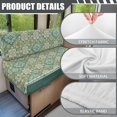 thumbnail image 6 of HELLHERO Elastic Band Spandex Fabric RV Dinette Cushion Covers Compatible with Camper Travel Trailer, Camper Cushion Covers for RV Sofa, Flowers, 6 of 9