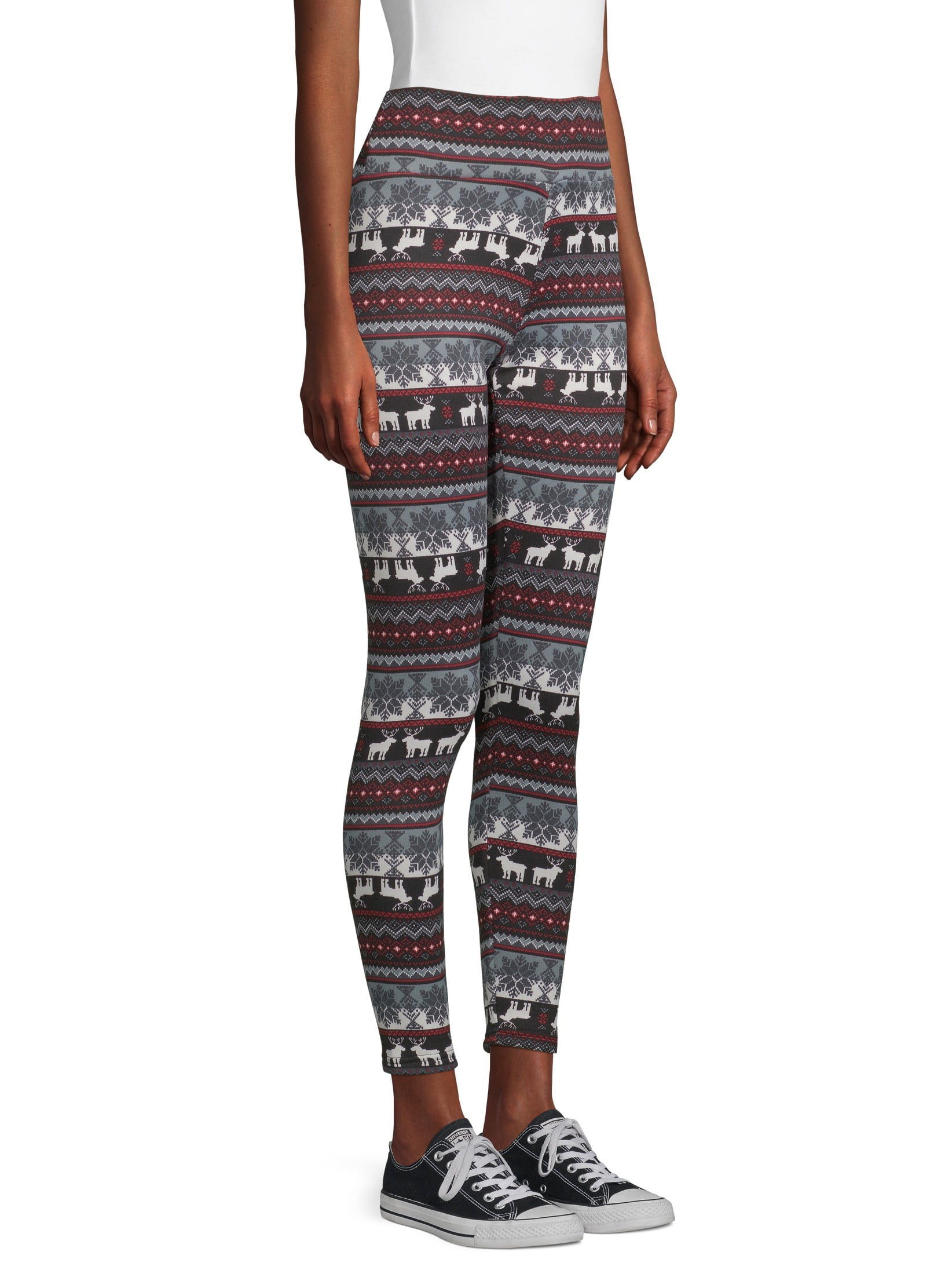 No Boundaries Juniors' Christmas Fur-Lined Legging