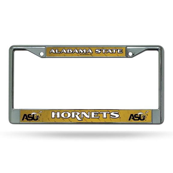 Alabama State Hornets Chrome Metal License Plate Frame