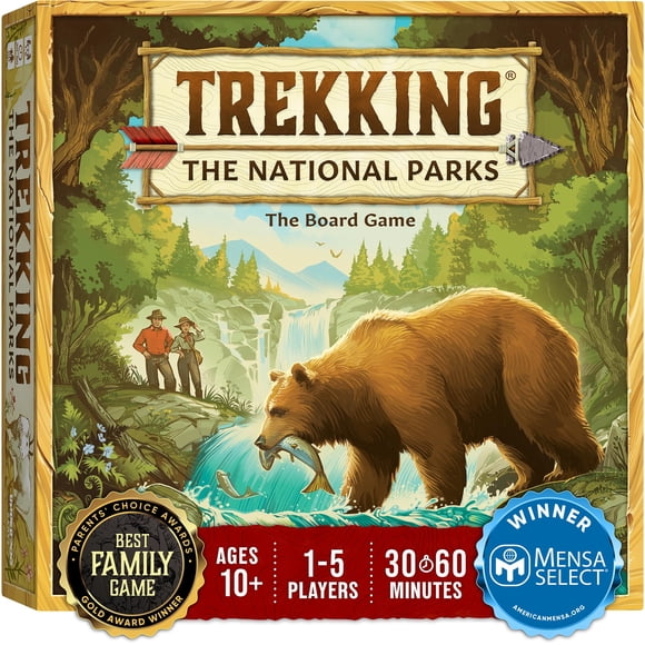 Underdog Games Trekking The National Parks - Award-Winning Family Board Game for Kids Ages 10+ - Easy to Learn, Fun Activities for 1-5 Players, Great for Family Bon