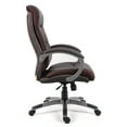 thumbnail image 6 of Boss Office Products Double Plush Leather High Back Executive Chair with Casters, Brown, 6 of 7