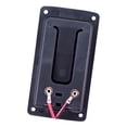 thumbnail image 2 of 2X Cubierta de Batería de de Guitarra de Montaje Plano de 9V Caja de Almacenamiento de Batería para Accesorio de Bajo de Guitarra Eléctrica, 2 of 5