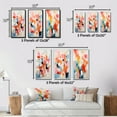 thumbnail image 4 of Designart "Atomic Abstraction Pink Beige Mid Century Art III" Abstract Framed Wall Art Set Of 3 - Pink Midcentury Frame Gallery Set For Office Decor, 4 of 7