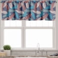 thumbnail image 3 of Ambesonne Tropical Valance & Curtain, Palm Leaves Hawaiian Art, 55"x24", Pale Ruby and Dark Indigo, 3 of 7