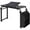 Black 80cm, variant on Senfot Mobile Laptop Desk, Portable Adjustable Height Cart Table with Wheels, Liftable Over-the-Bed Desk for Home Office Workstation