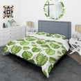 thumbnail image 3 of Designart 'Tropical Palm Leaves II' Mid-Century Modern Duvet Cover Set, 3 of 4