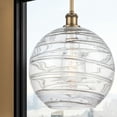 thumbnail image 2 of Innovations Lighting  Athens Deco Swirl - 1 Light 12" Stem Hung Mini Pendant Brushed Brass, 2 of 2
