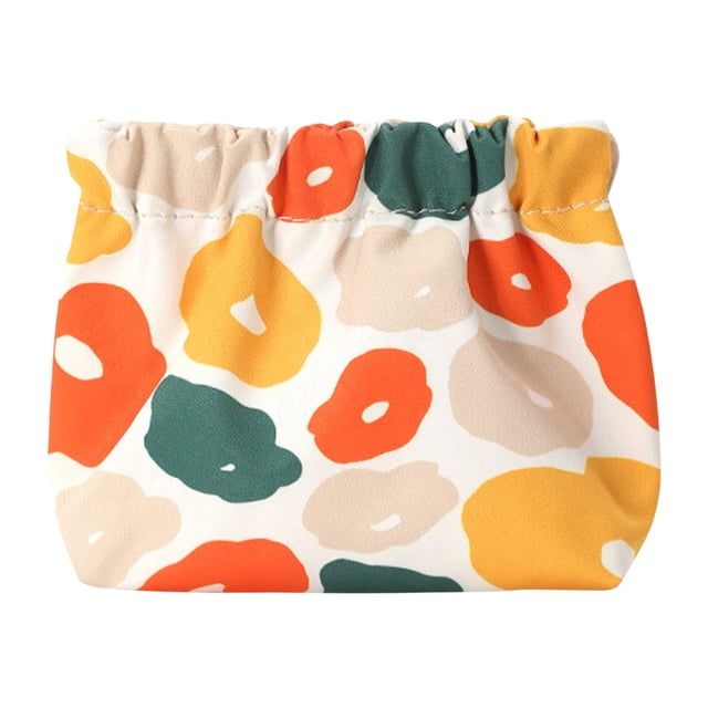 Fiudx Mini Bolsa de Almacenamiento, Diseño de Dibujos Animados, Compacta y Portátil, Cierre Magnético para Pequeños Artículos Esenciales, Organizador Versátil para Artículos Diarios, Regalo Navideño,
