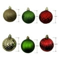 thumbnail image 3 of Décorations incassables Holiday Time, 24 unités, rouge/or/vert, 3 of 5