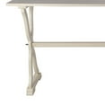 thumbnail image 4 of Pablo 48 Inch Classic Accent Console Table, Crossed Legs, Crisp White Rose, 4 of 5