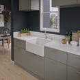 thumbnail image 3 of White 26" Contemporary Smooth Apron Fireclay Farmhouse Kitchen Sink, 3 of 10