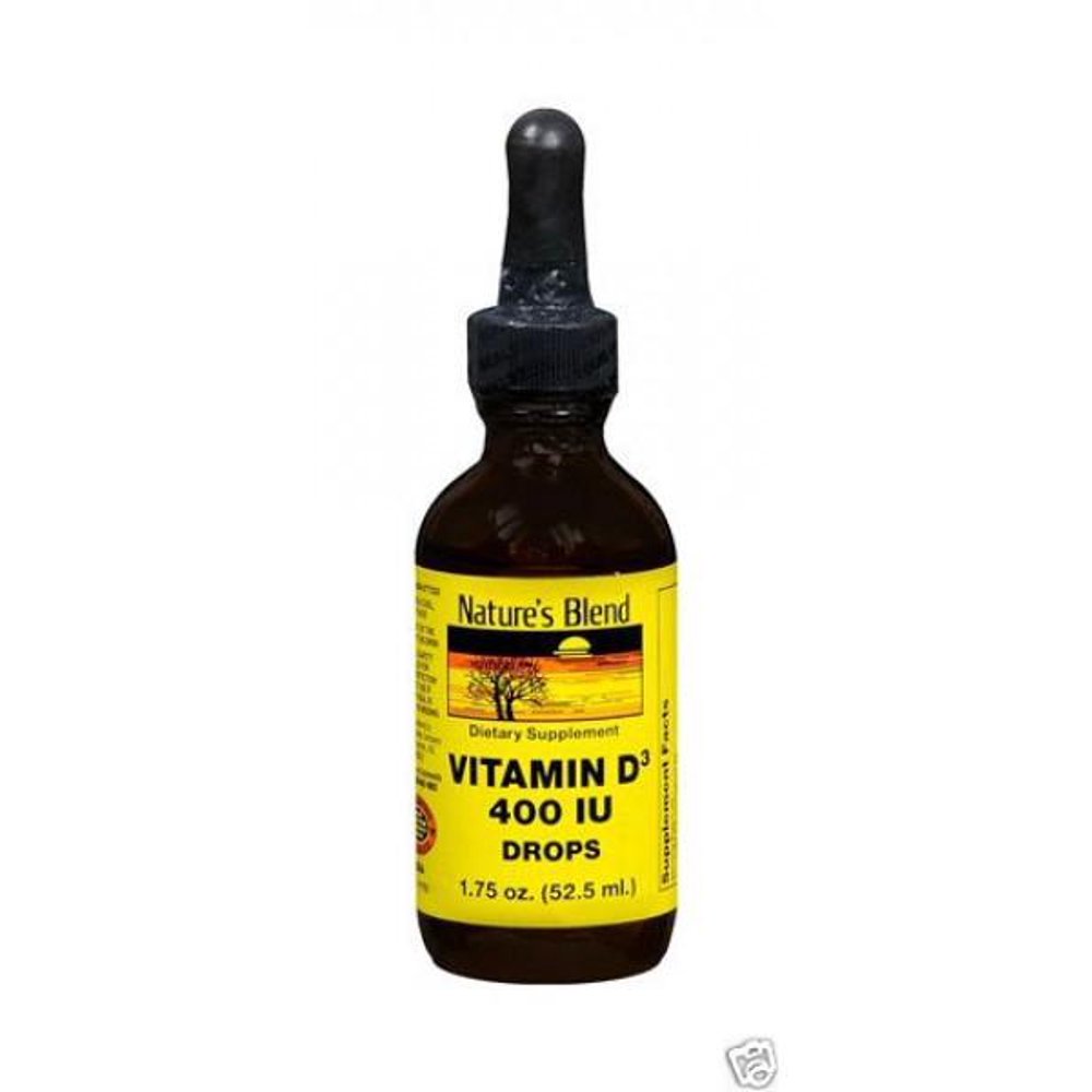 Nature's Blend Vitamin D3 400IU Drops, 1.75oz 079854077230A479